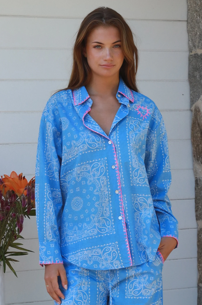 Bavlněná košile - Azure Nomad