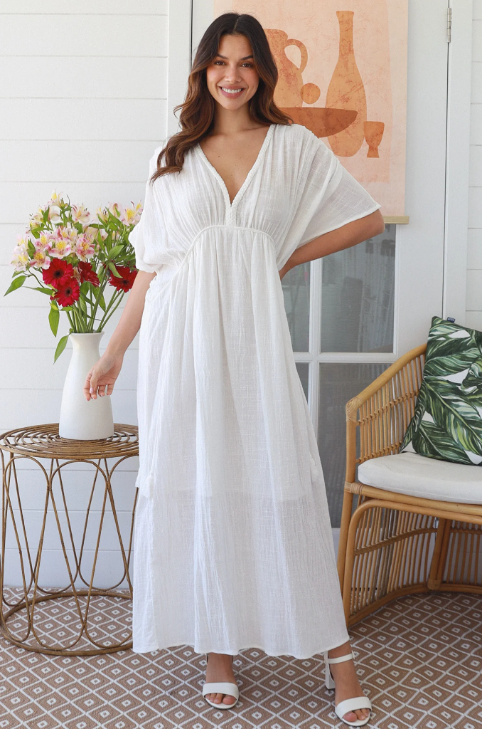 Éterické dlouhé šaty - White Nomad Grace