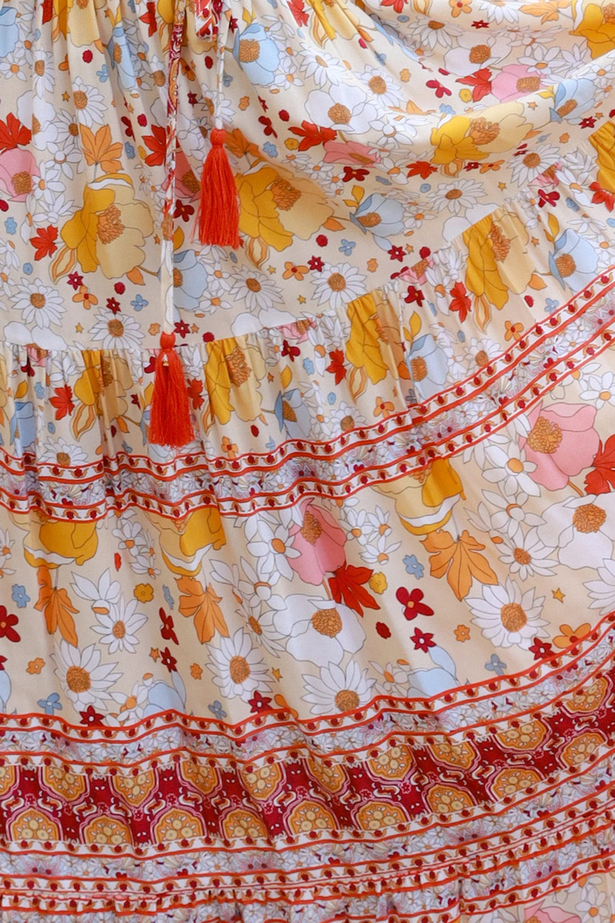 Maxi sukně - Louka květin