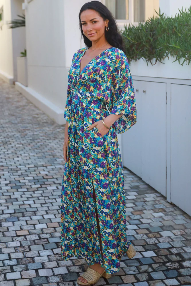 Boho šaty – Blue Meadow