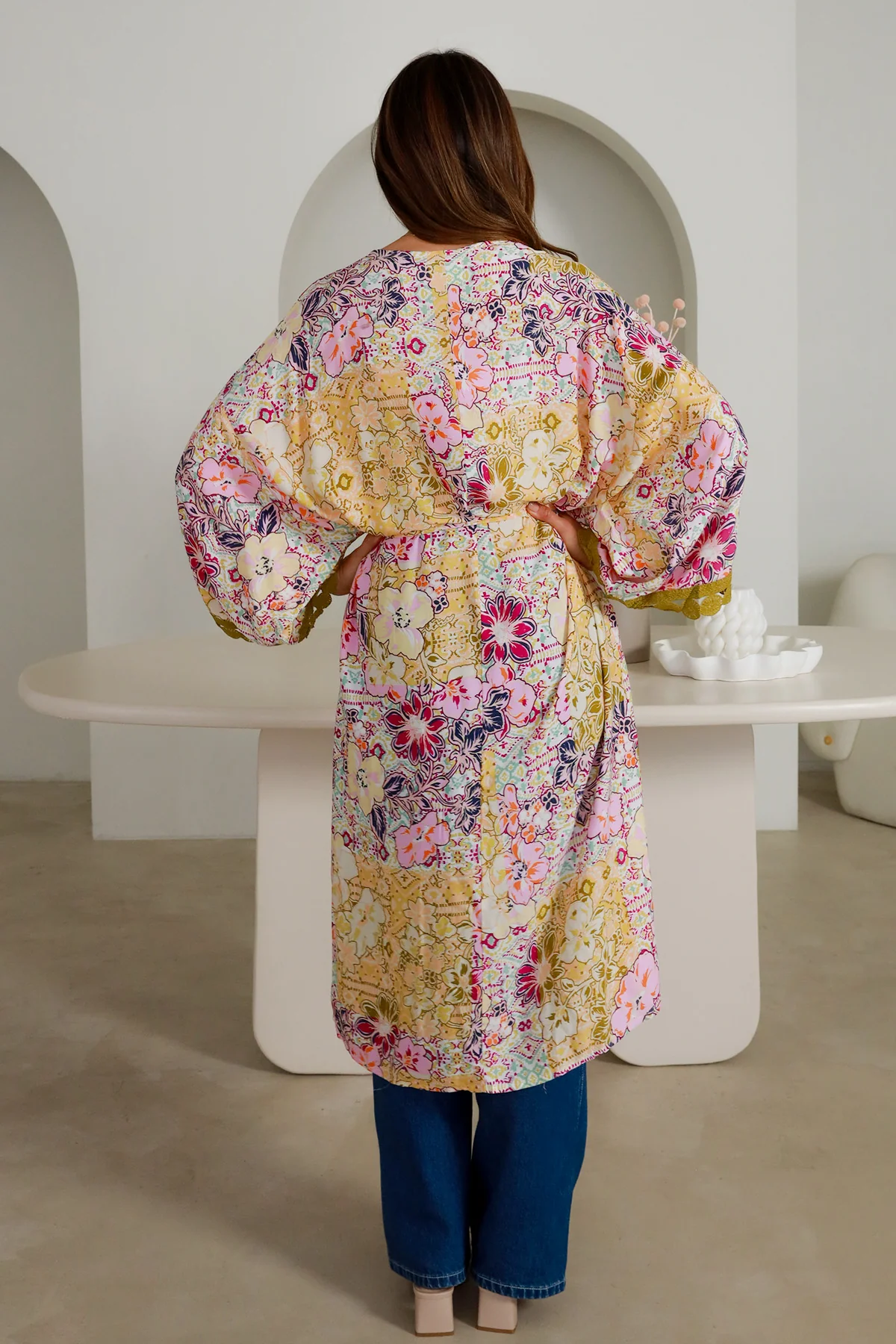 Bohémské kimono - Floral Dream