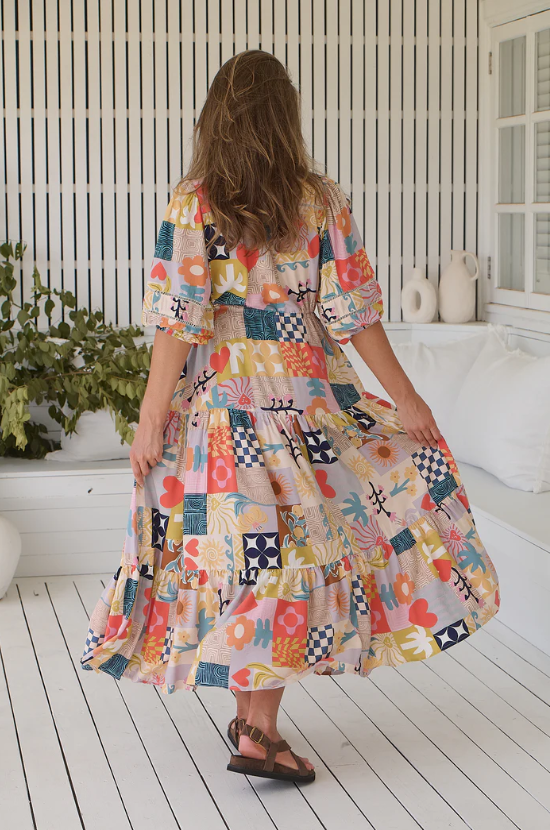 JAASE - Jayde Maxi Dress: Daisy Days Print
