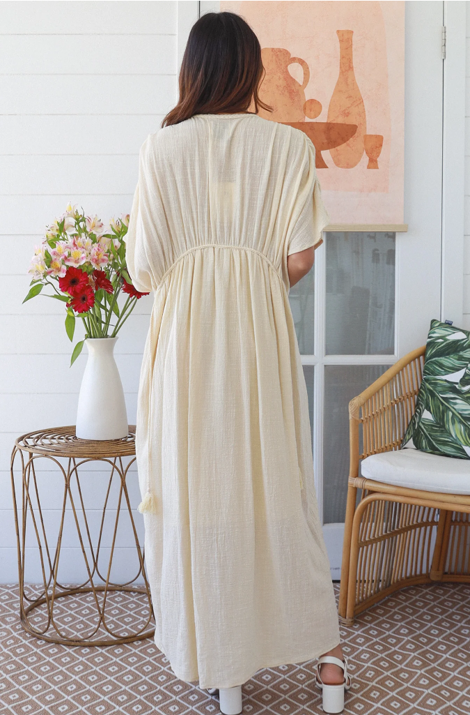 Éterické dlouhé šaty - Ivory Nomad Grace