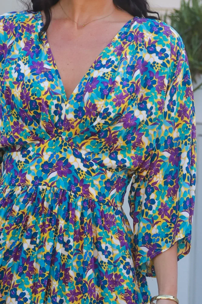 Boho šaty – Blue Meadow