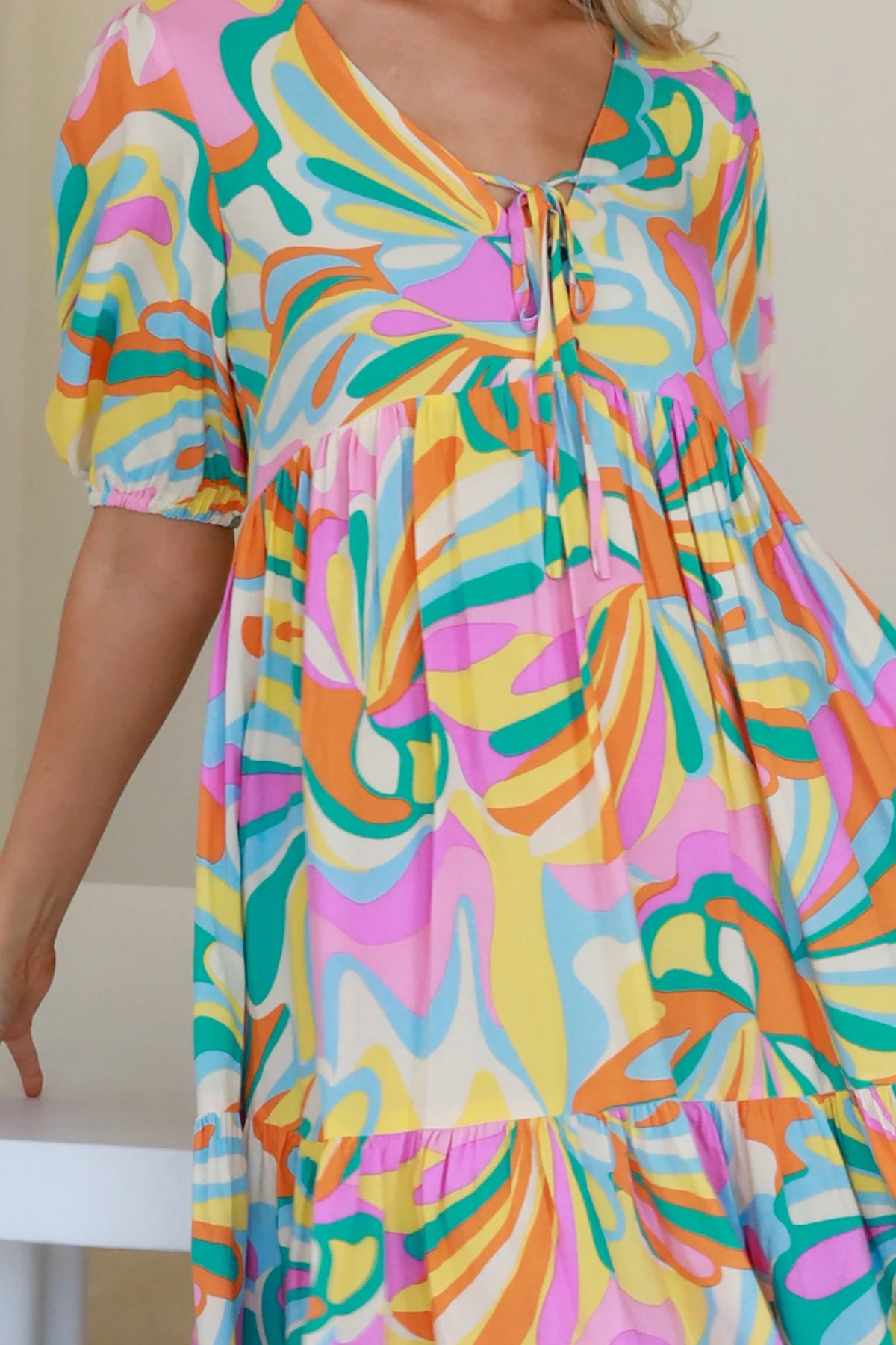 Boho šaty - Vibrant Mosaic