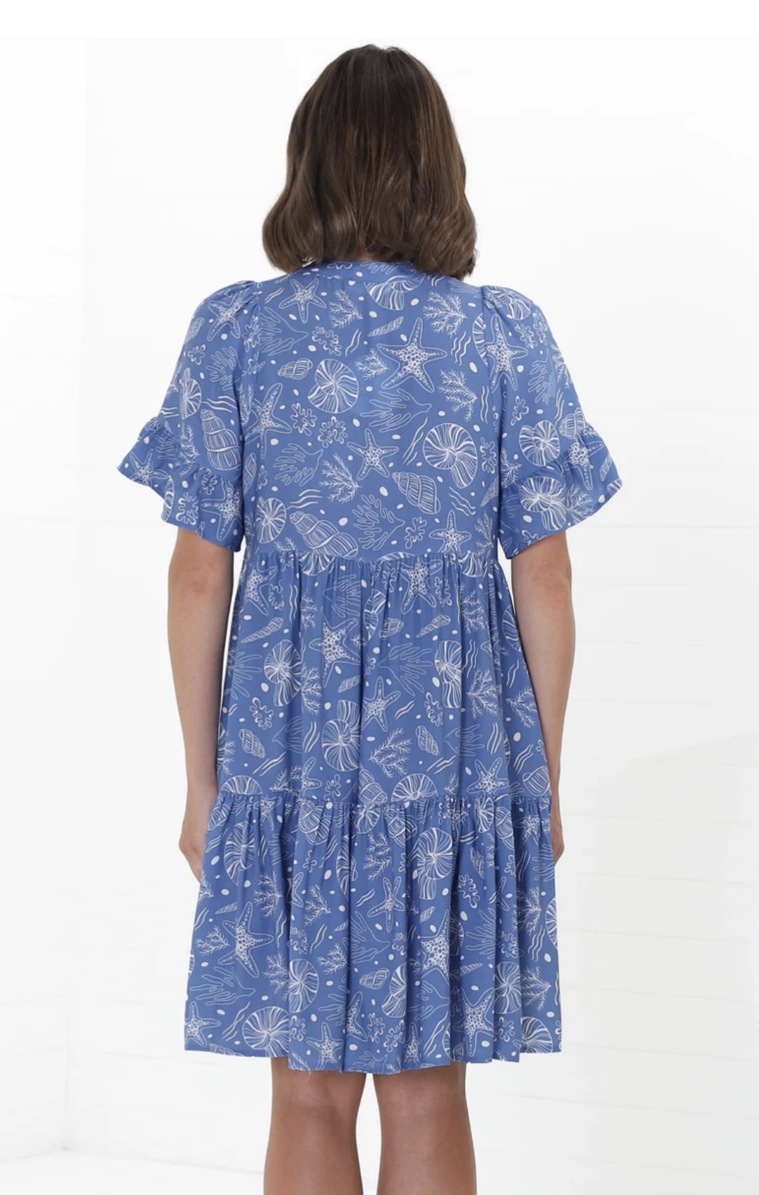 Mořské mini šaty – Modrá letní romance