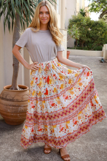 Maxi sukně - Louka květin